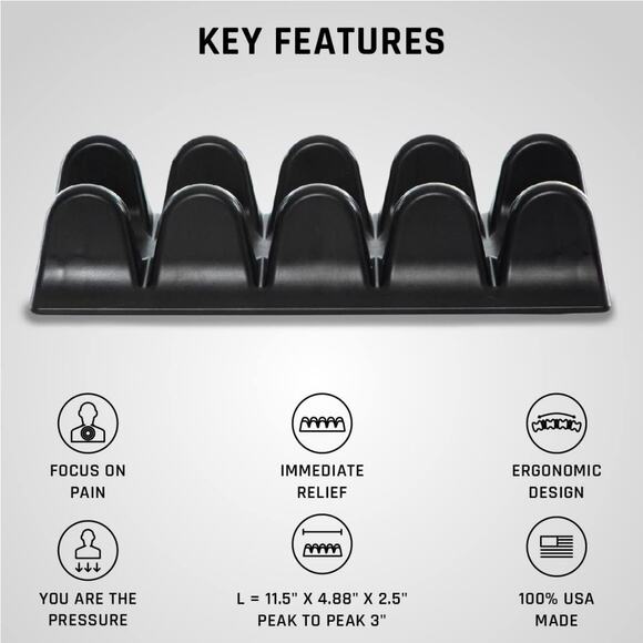 NEW Pso-Rite Pso-Spine Back Relief and Massage Tool, Night Black - Picture 8 of 11